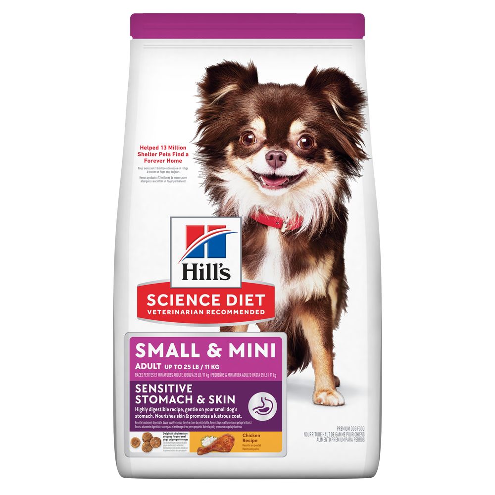 Adult Sensitive Stomach Small Mini Skin Dog Food Hill s Pet