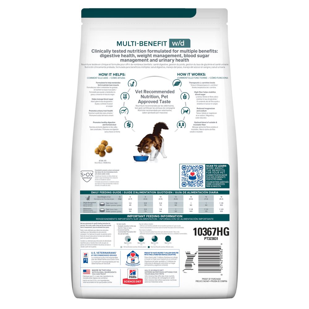 w/d Multi-Benefit Digestive/Weight/Glucose/Urinary Management Cat Food